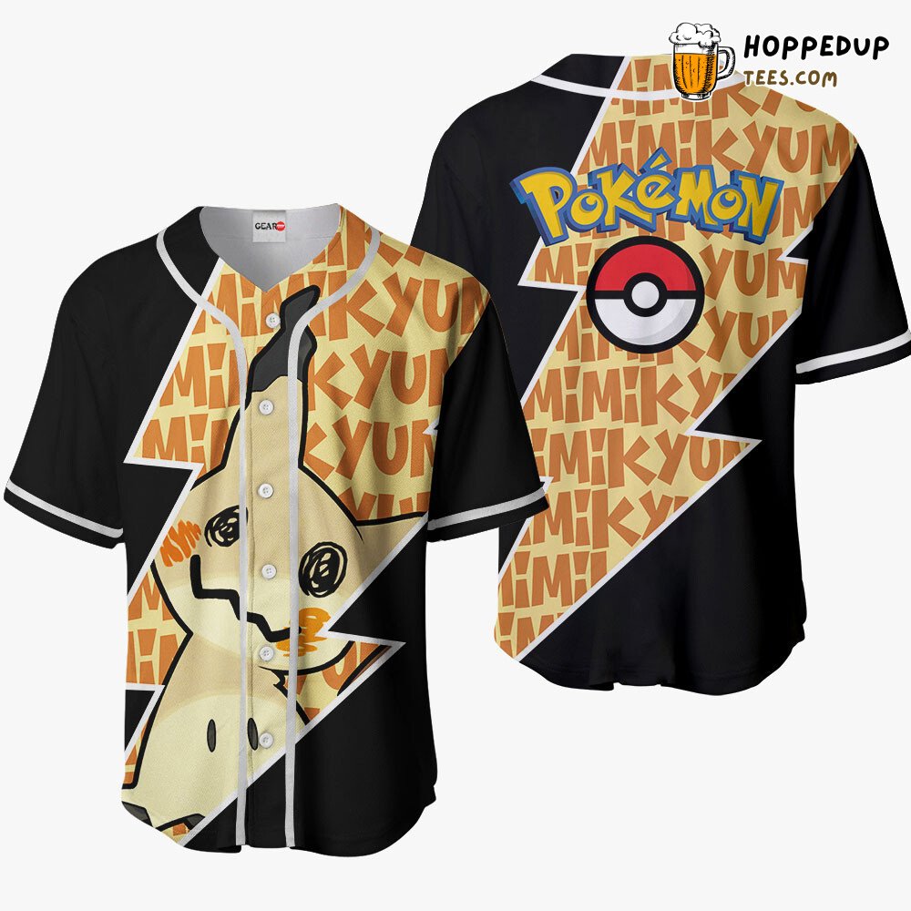 Mimikyu Distinctive Collection Design Unique Edition Baseball Jersey Style
