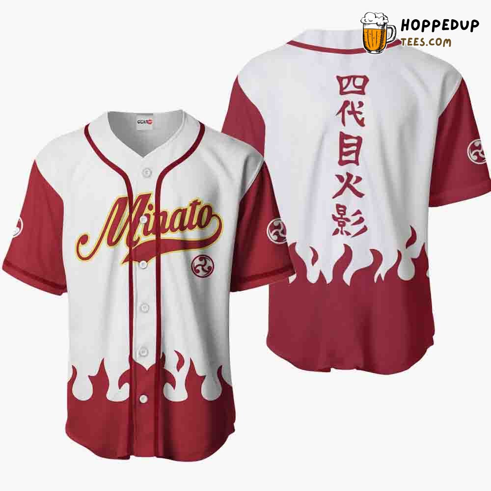 Minato Namikaze Anime Symbol Baseball Jersey Exclusive Unique Collection