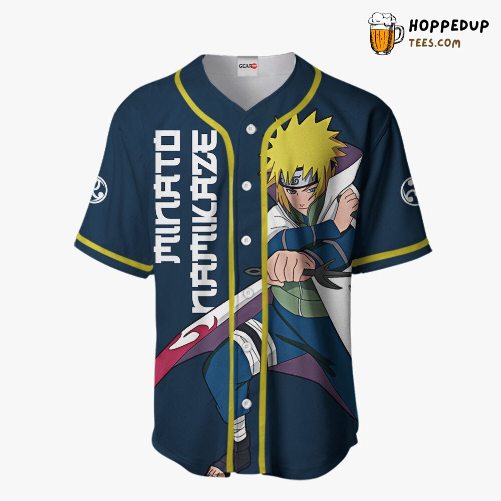 Minato Namikaze Unique Anime Edition Design Baseball Jersey Distinctive