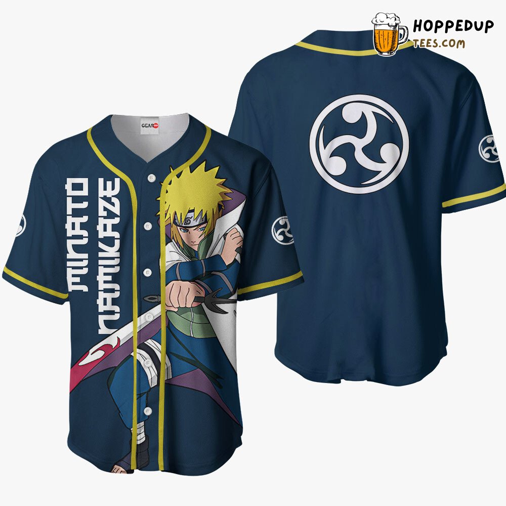 Minato Namikaze Unique Anime Edition Design Baseball Jersey Distinctive