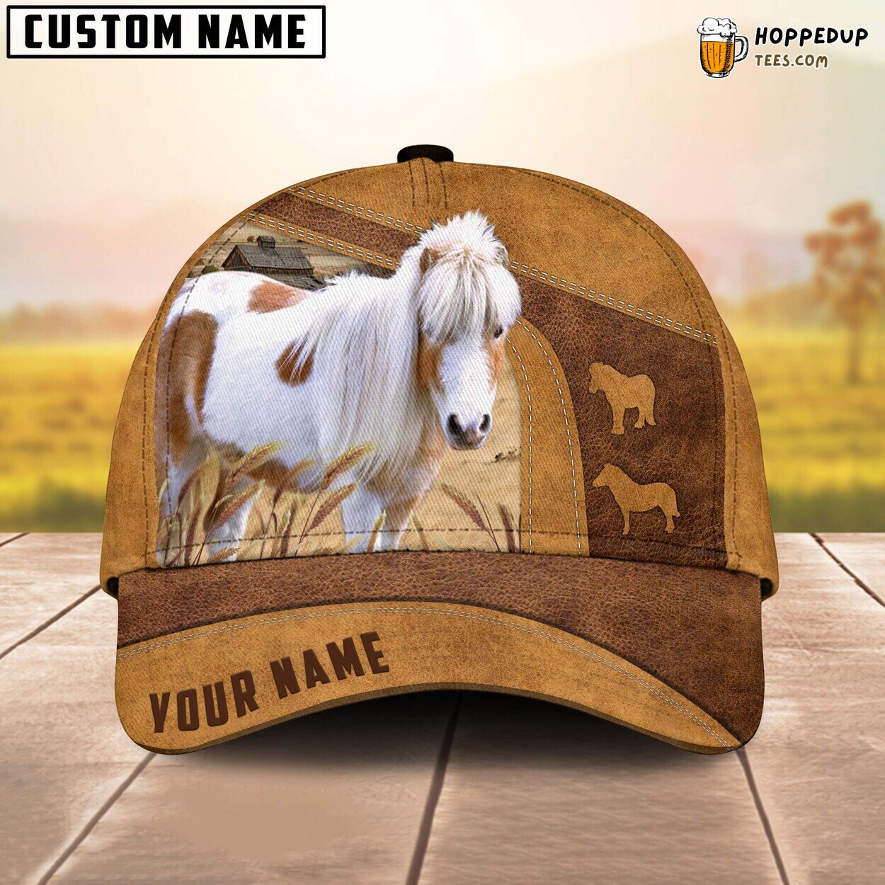 Miniature Pony Personalized Farm Baseball Cap Devoted Farmer Lover Miniature Pony Personalized Farm Baseball Cap Devoted Farmer Lover