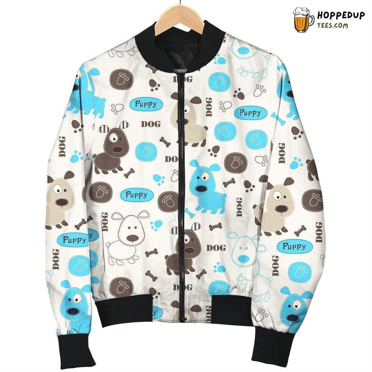 Miniature Schnauzer Cute Faces Bomber Jacket