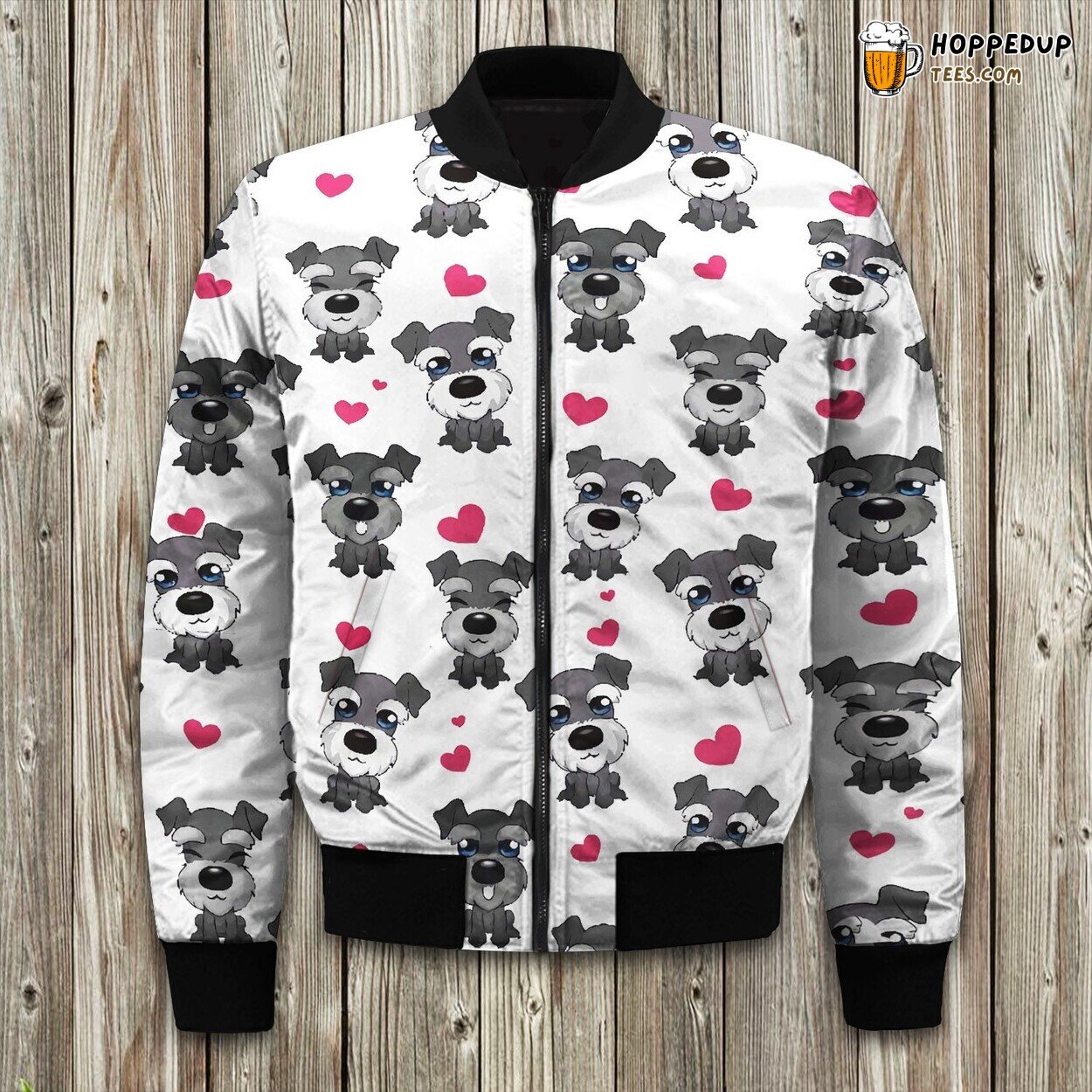 Miniature Schnauzer Mom Bomber Jacket