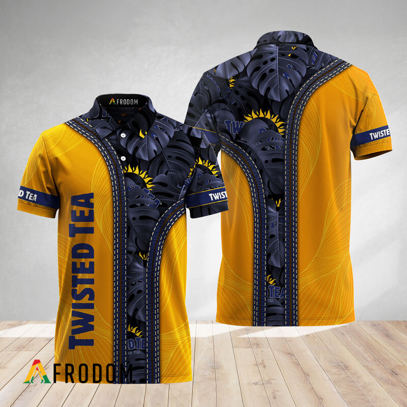 Minimalist Monstera Aloha Twisted Tea Polo Shirt HU