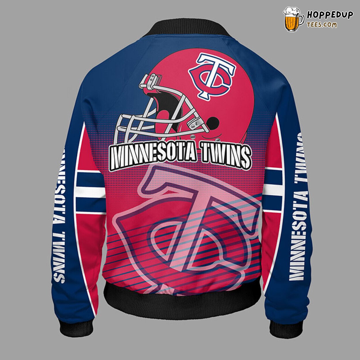 Minnesota Twins MLB Blue Red Unisex Premium Bomber Jacket Design