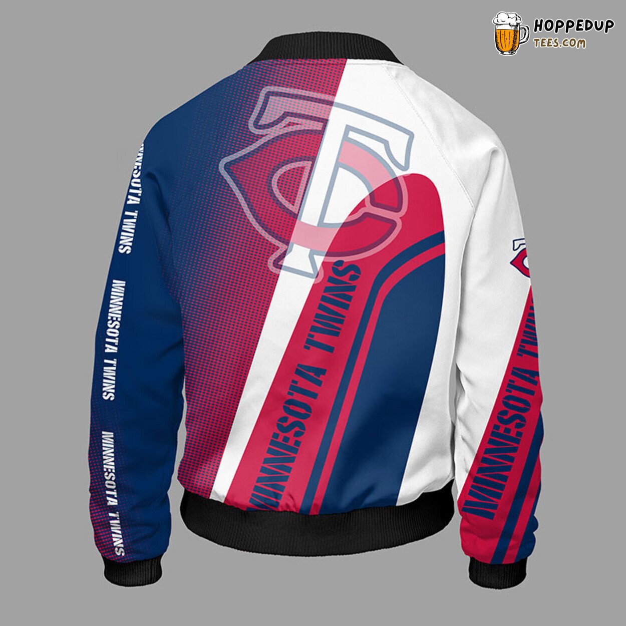 Minnesota Twins MLB Dual Blue Red Premium Bomber Jacket Design