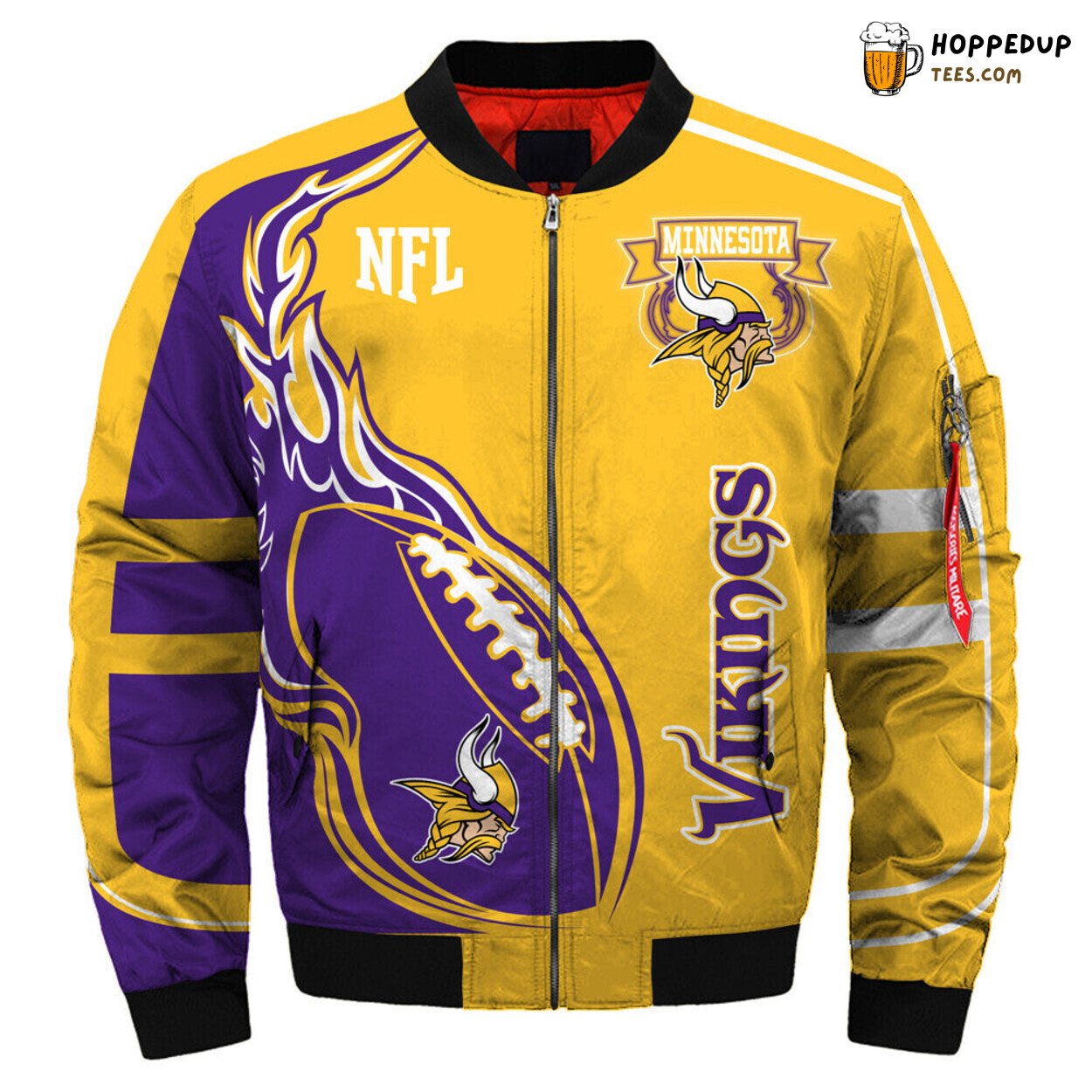 Minnesota Vikings 2019 NFL Bomber Jacket Men Classic Series Custom Design Look