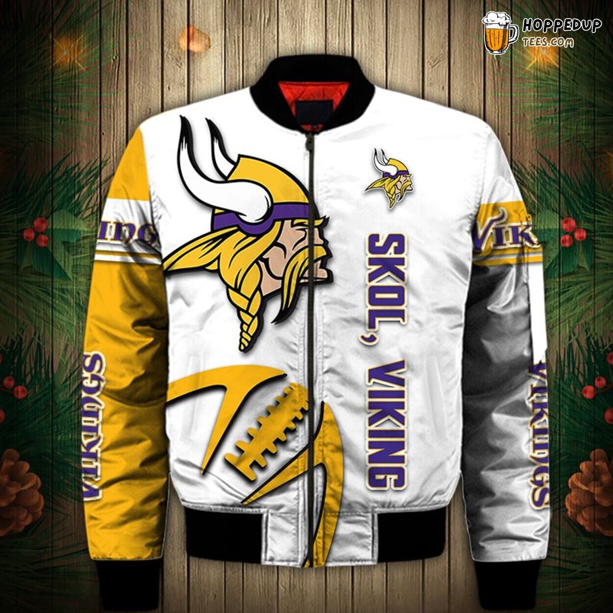 Minnesota Vikings Balls Graphic Bomber Jacket Special Fan Design