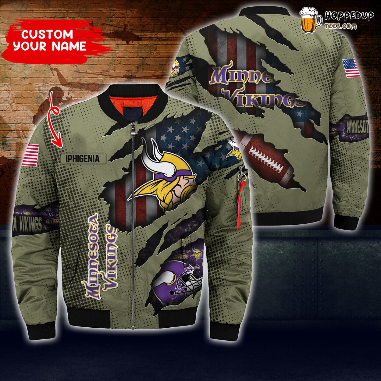 Minnesota Vikings Custom Bomber Jacket Perfect Boyfriend Gift Selection