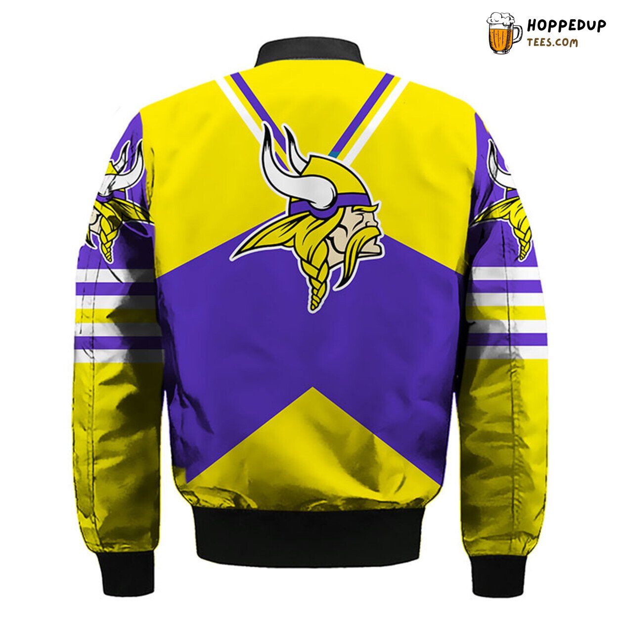 Minnesota Vikings NFL Distinct Yellow Bomber Jacket Signature