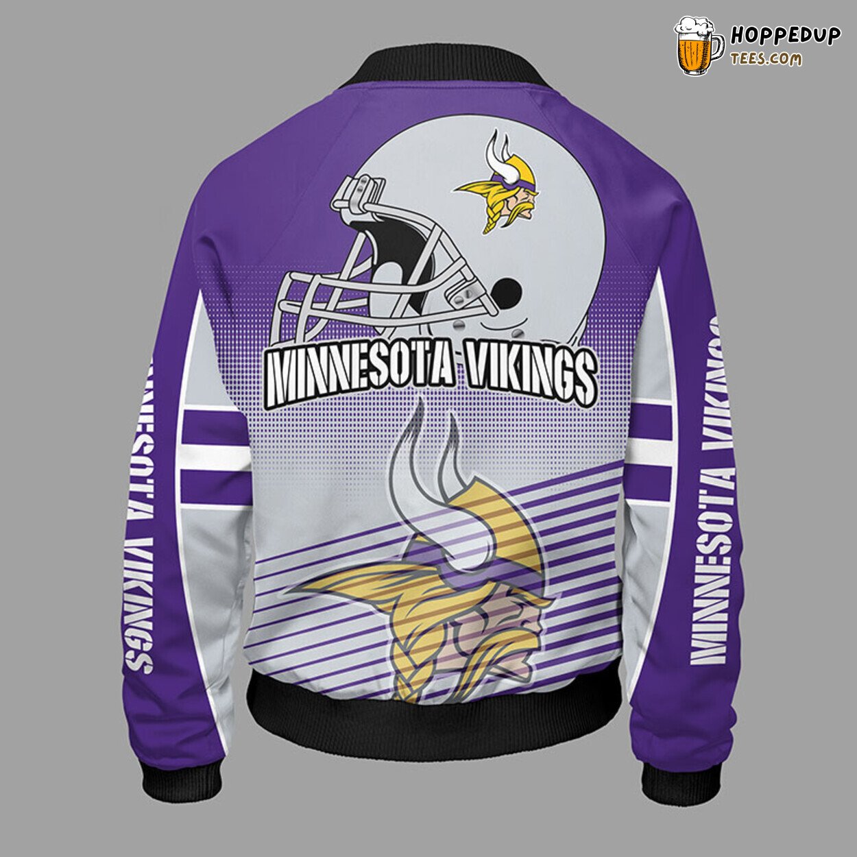 Minnesota Vikings NFL Signature Bomber Jacket Violet Distinctive