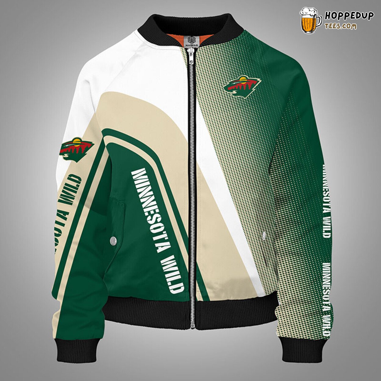 Minnesota Wild NHL Distinct Green Bomber Jacket Unique Stylish Look