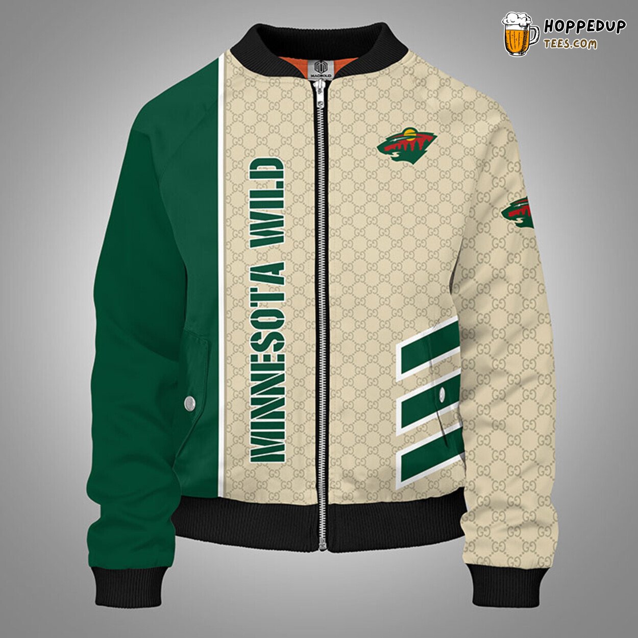 Minnesota Wild NHL Green Inspired Unique Bomber Jacket Stylish Design Look