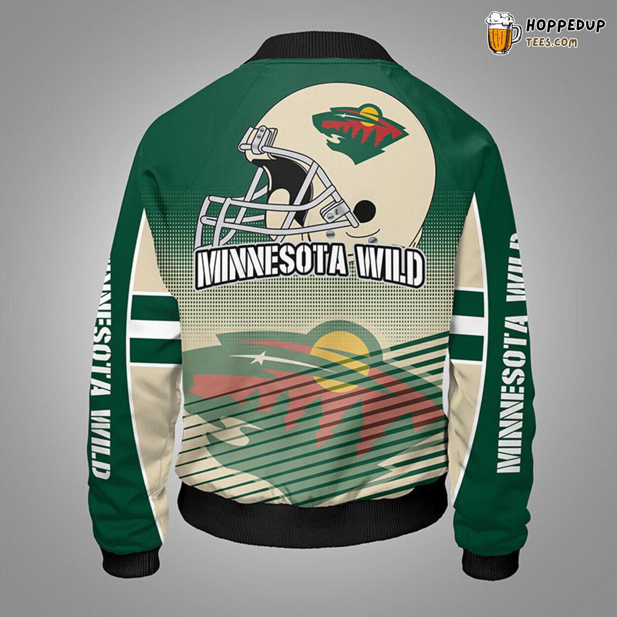 Minnesota Wild NHL Green Unisex Unique Bomber Jacket Stylish Themed Look