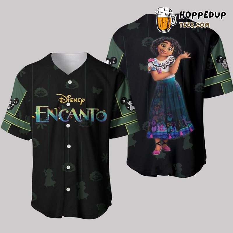 Mirabel Madrigal Encanto Black 3D Cartoon Baseball Jersey