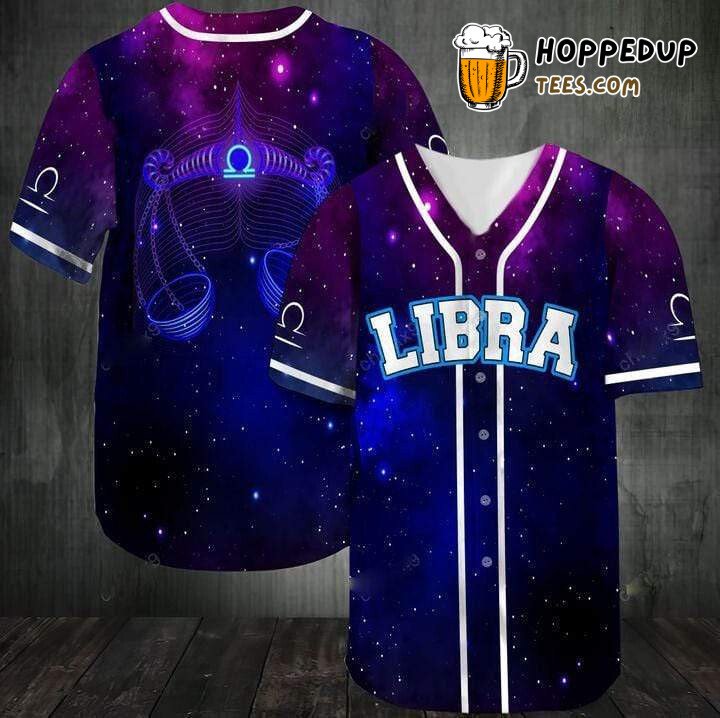 Miraculous Galaxy Zodiac Gift For Libra Sign Baseball Tee Jersey Shirt Printed 3D