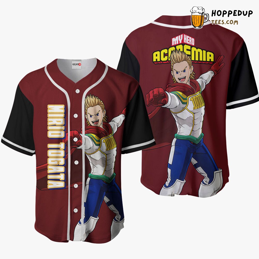 Mirio Togata Unique Distinctive Anime Baseball Jersey Design Collection Style Mirio Togata Unique Distinctive Anime Baseball Jersey Design Collection Style