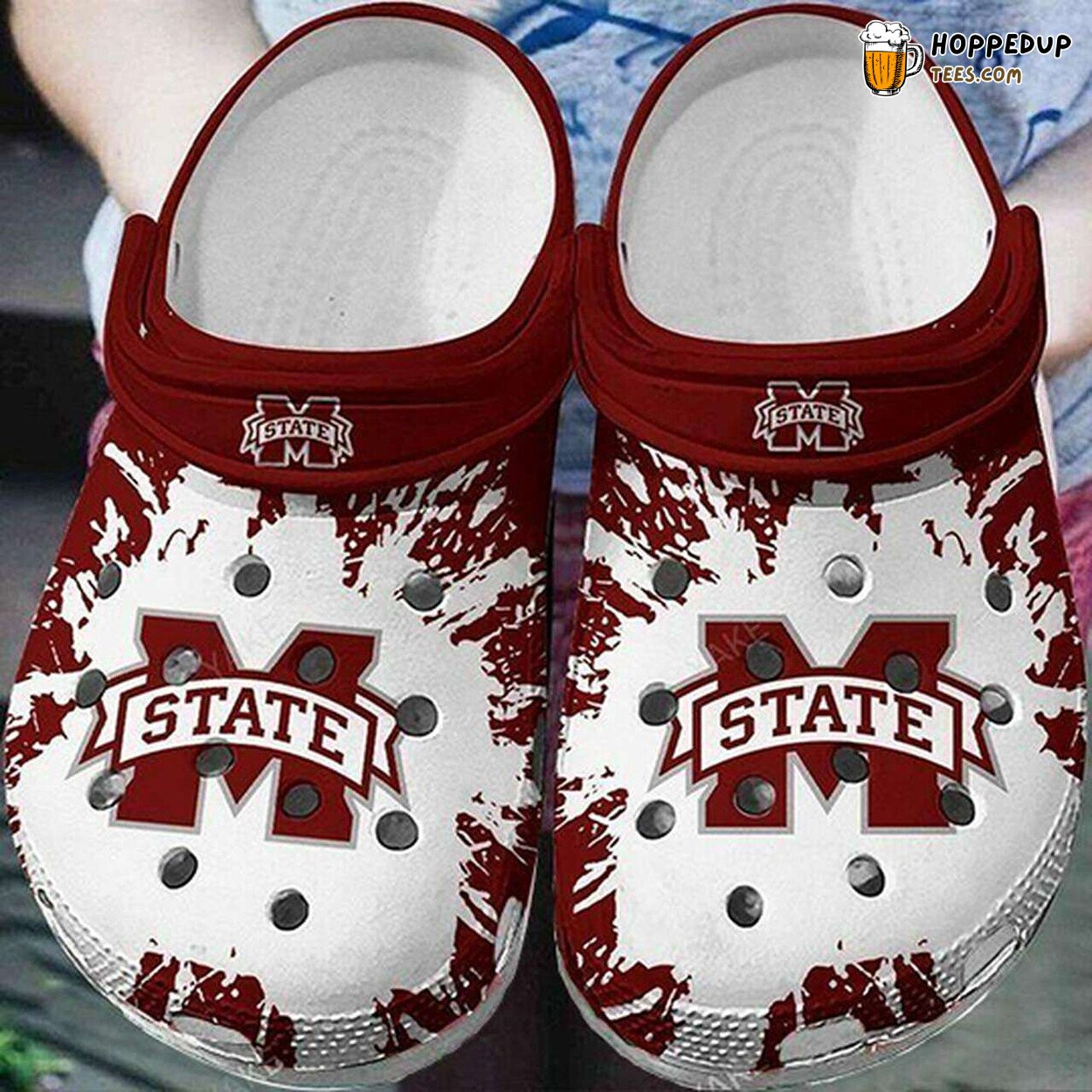 Mississippi State Bulldogs Themed Sporty Comfortable Clogs Shoes