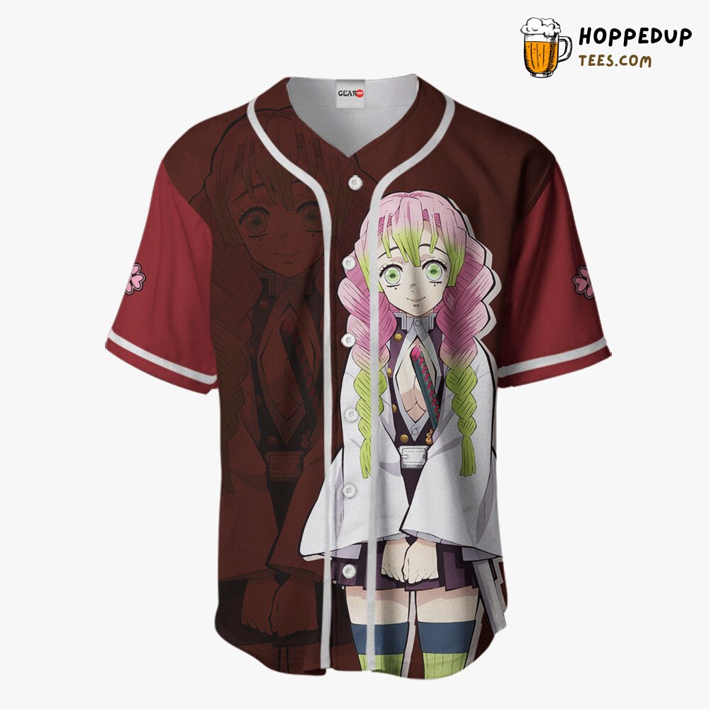Mitsuri Kanroji Distinctive Unique Anime Baseball Jersey Design Collection