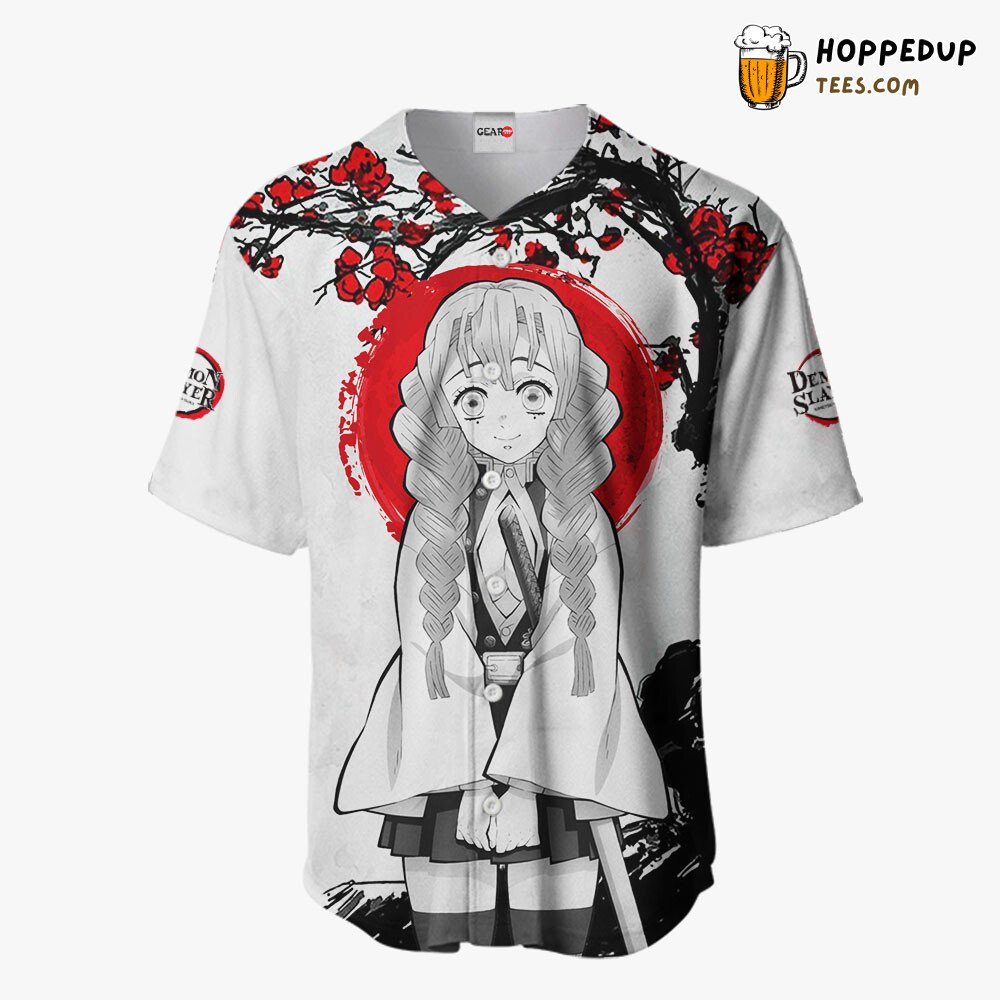 Mitsuri Kanroji Unique Japan Design Distinctive Baseball Jersey Collection