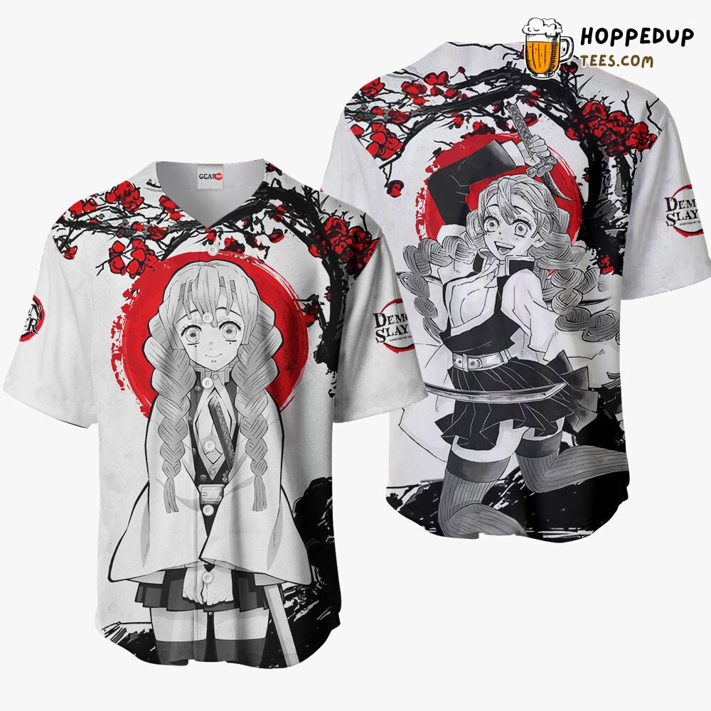 Mitsuri Kanroji Unique Japan Design Distinctive Baseball Jersey Collection Mitsuri Kanroji Unique Japan Design Distinctive Baseball Jersey Collection