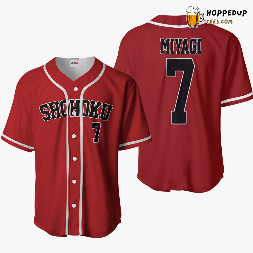 Miyagi Ryota Distinctive Anime Baseball Jersey Shirt Unique Design