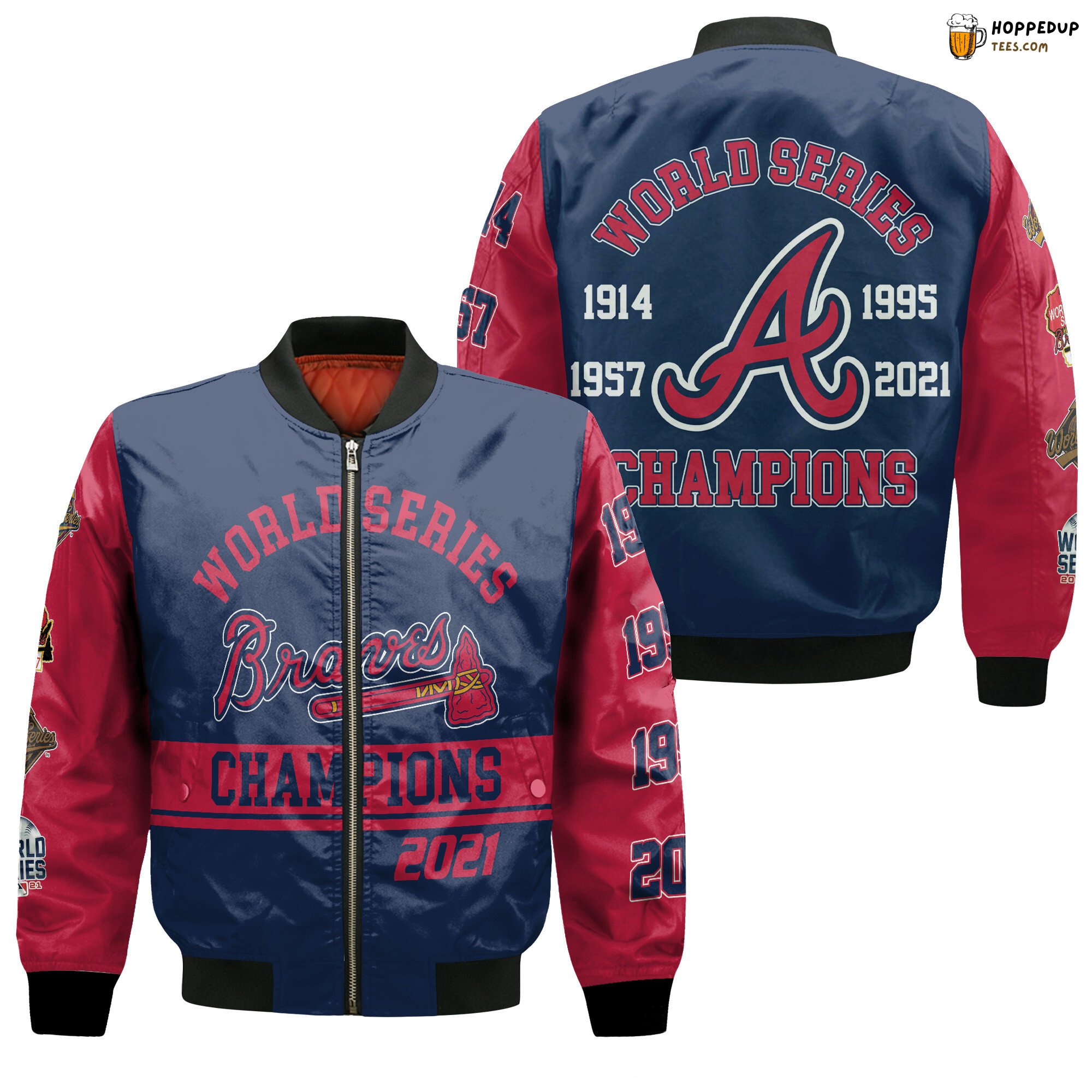 MLB Atlanta Braves 2021 World Series Champions Bomber Jacket