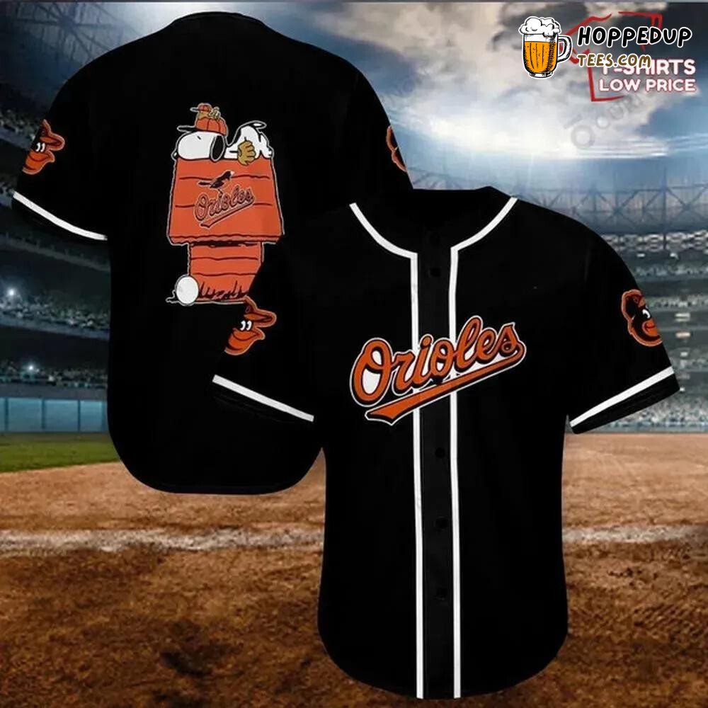 MLB Baltimore Orioles Black Baseball Jersey Unisex Shirt