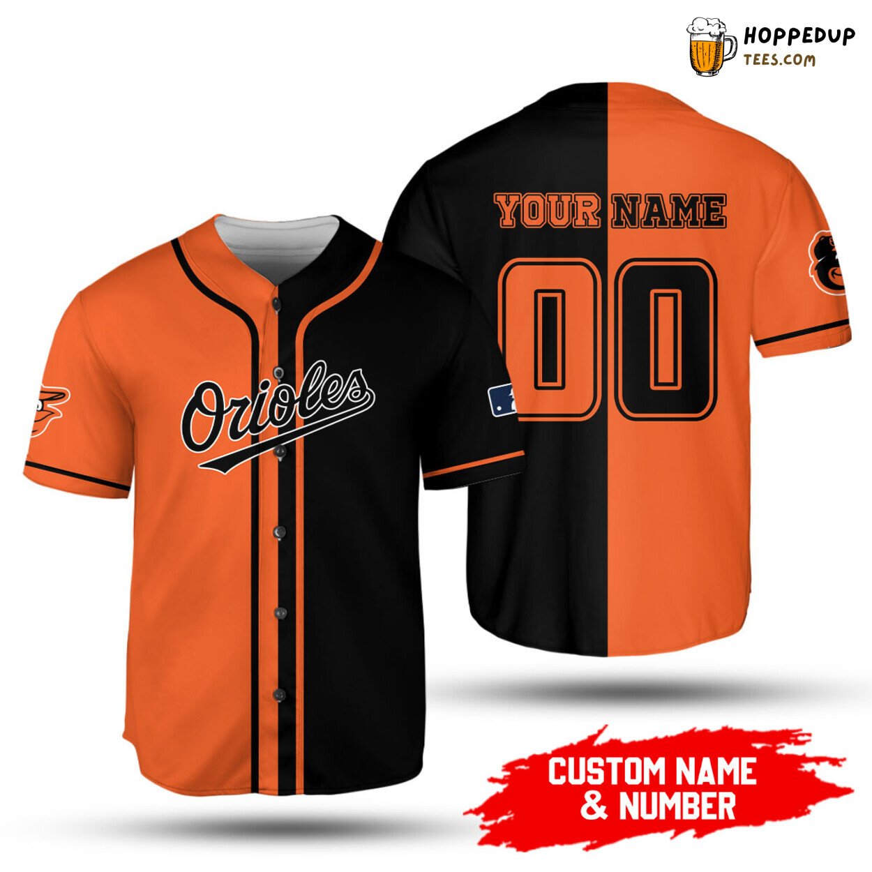 MLB Baltimore Orioles Custom Name Number Baseball Jersey Unisex Shirt