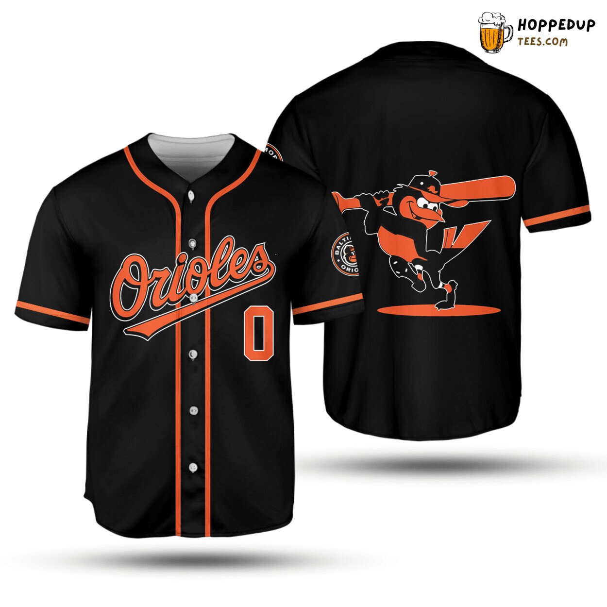 MLB Baltimore Orioles Custom Number Black Baseball Jersey Unisex Shirt