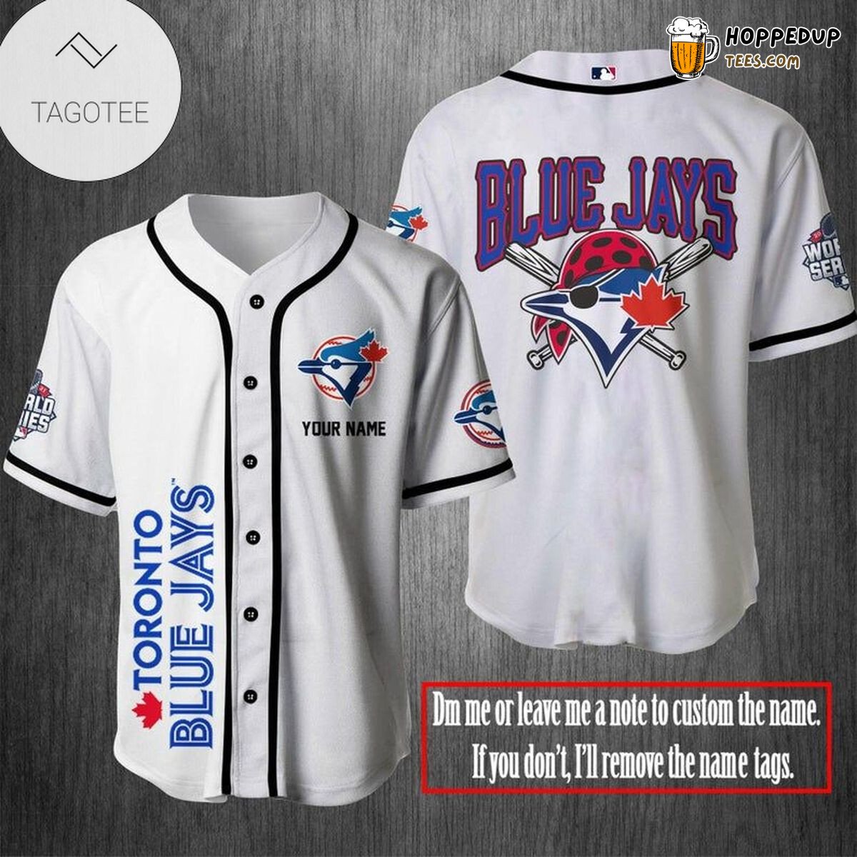 MLB Blue Jays Toronto Unique Personalized Name Baseball Jersey Unisex