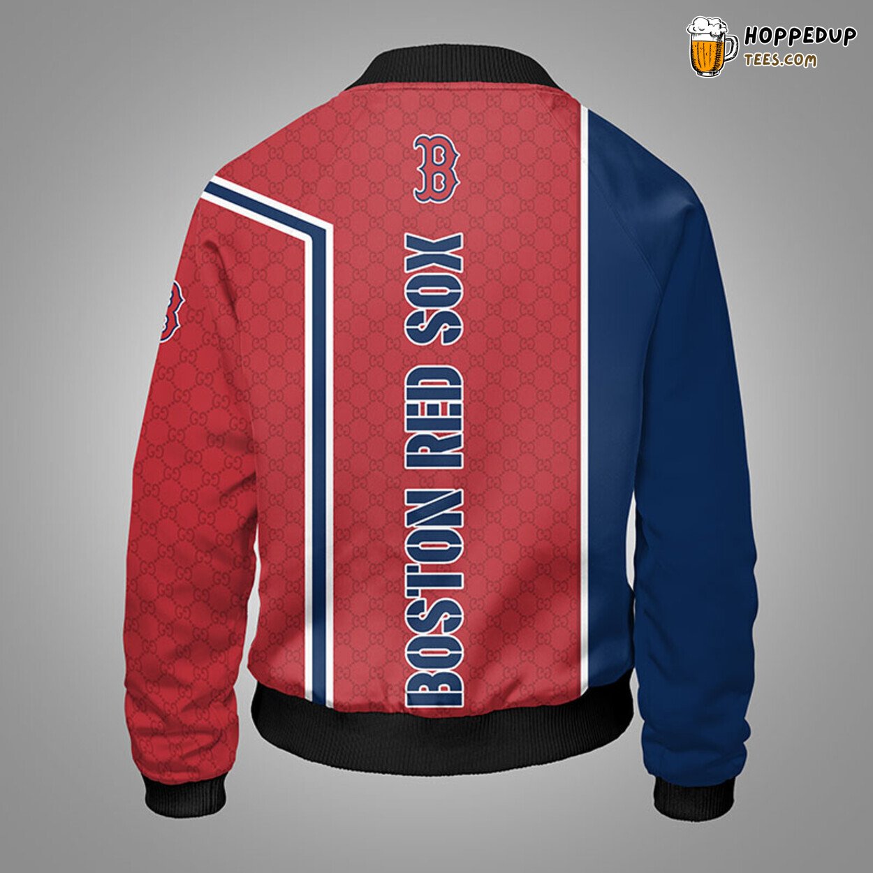 MLB Boston Red Sox Dual Red Blue Unique Bomber Jacket Design