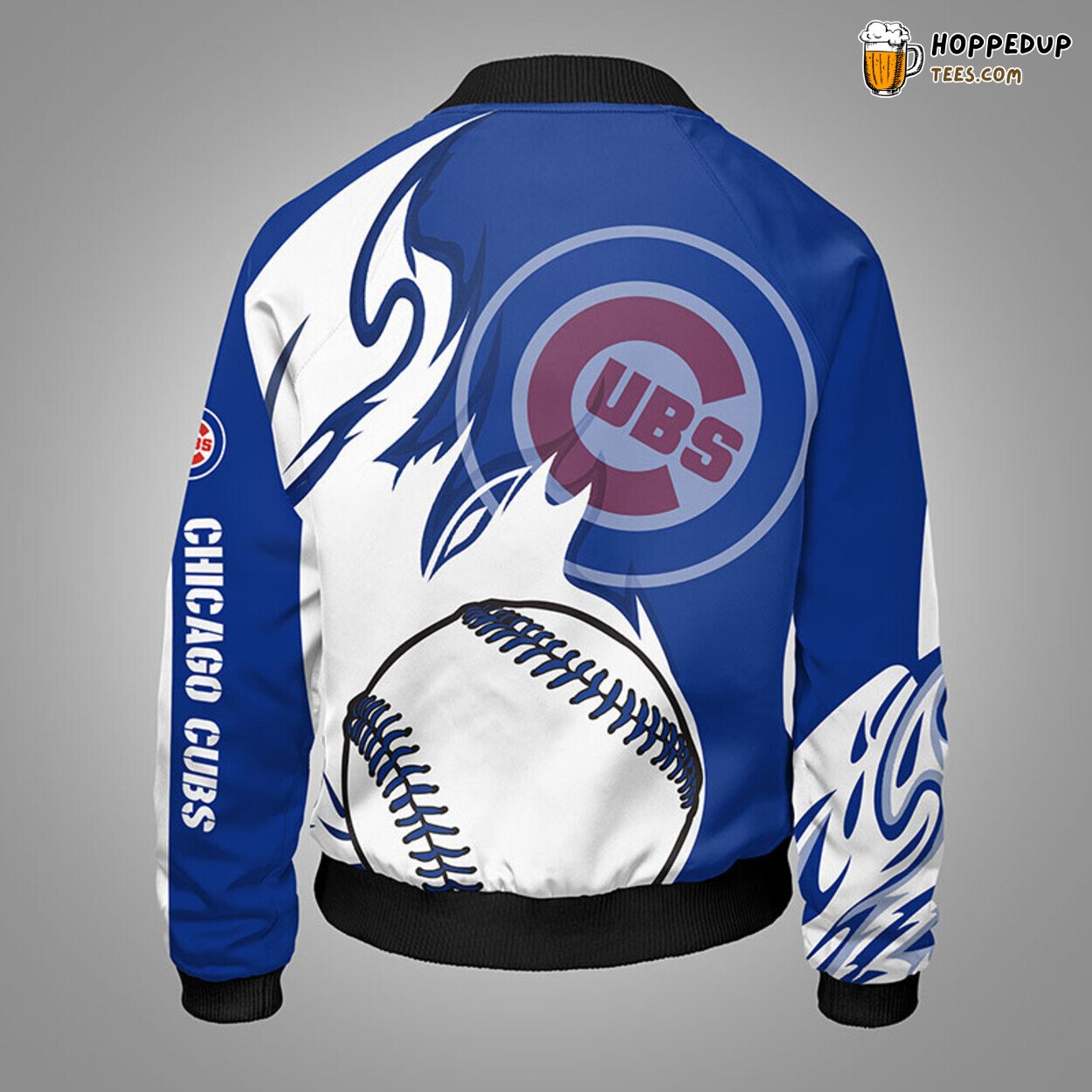 MLB Chicago Cubs Classic Blue Premium Bomber Jacket Design
