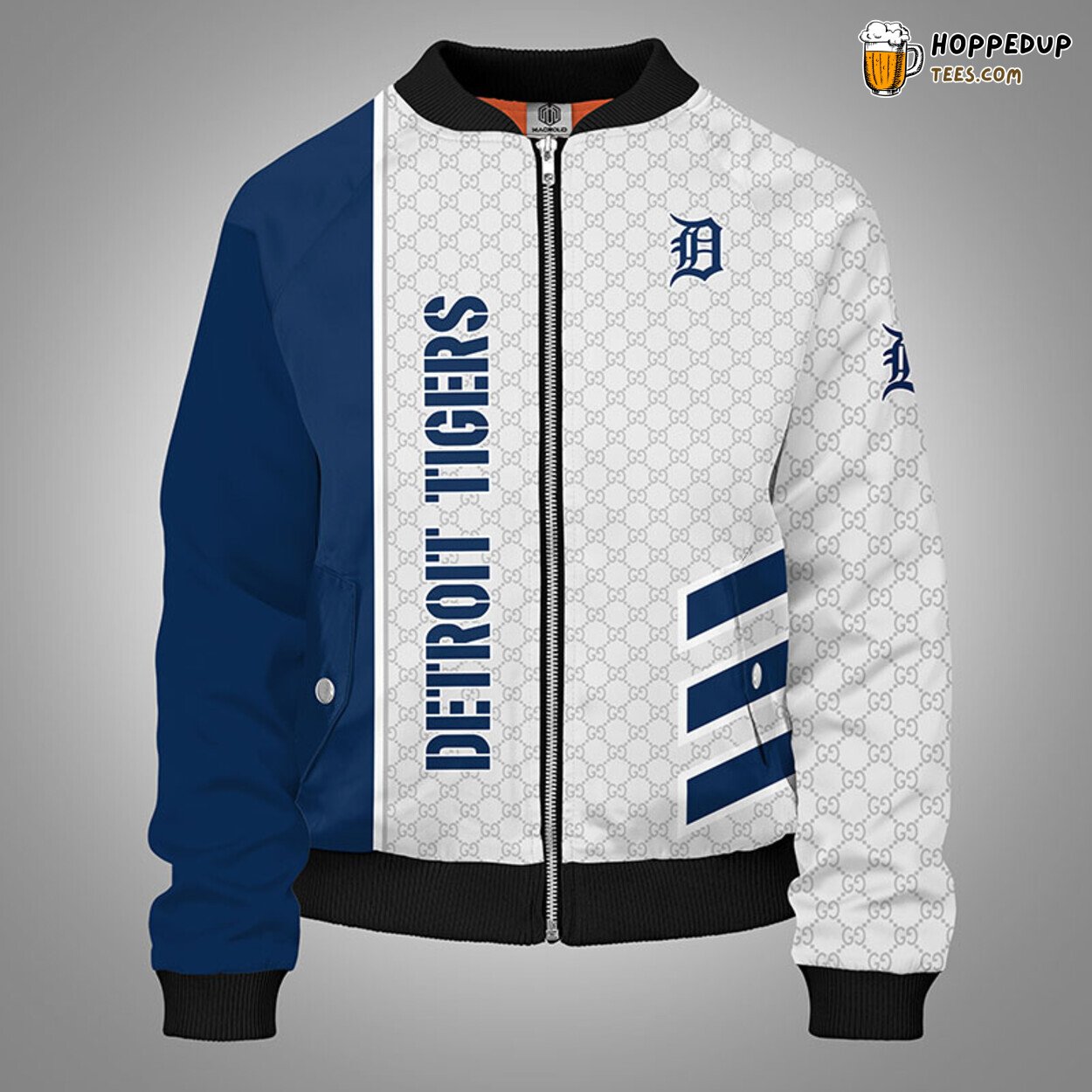MLB Detroit Tigers Classic Blue Unique Bomber Jacket Design