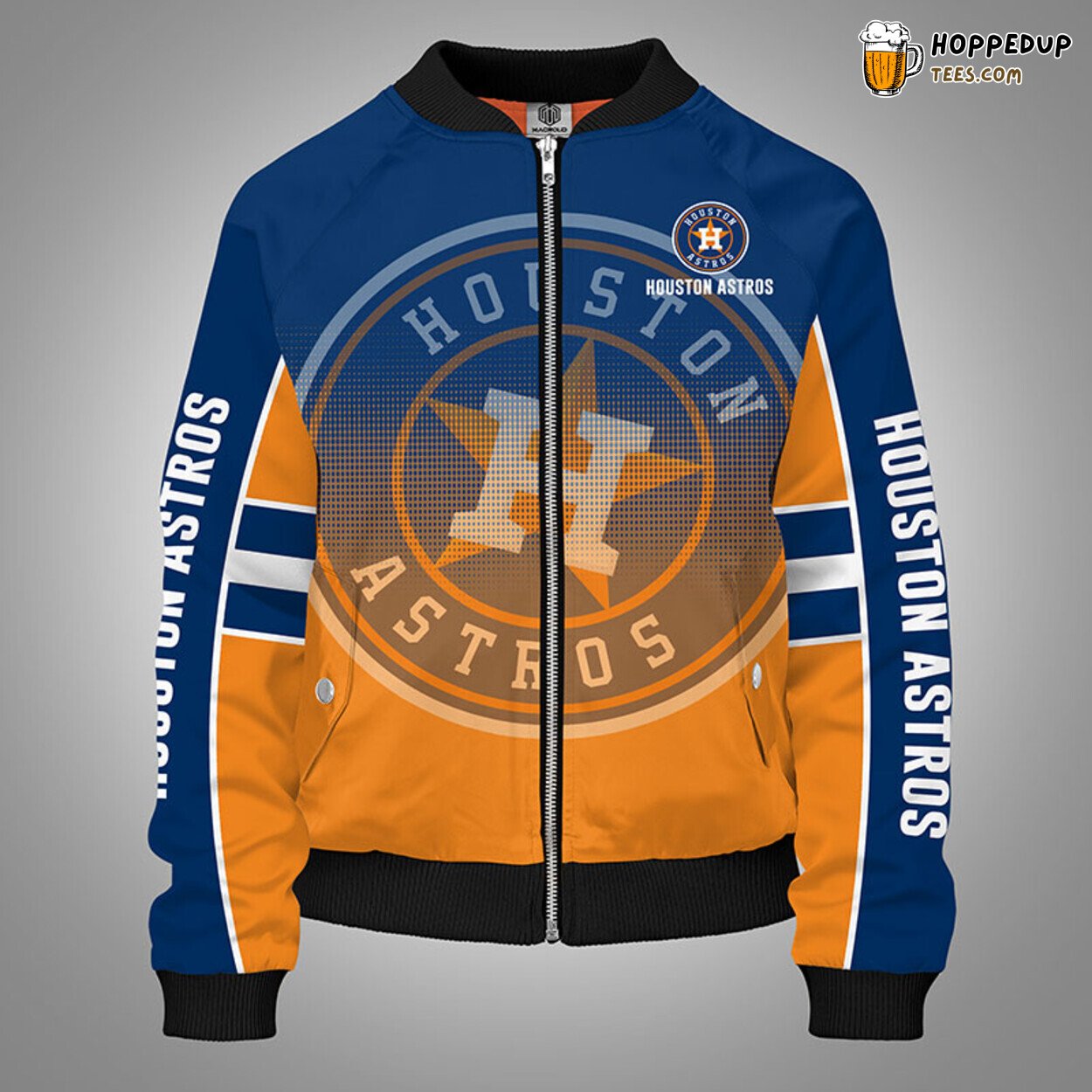 MLB Houston Astros Classic Orange Premium Bomber Jacket Design