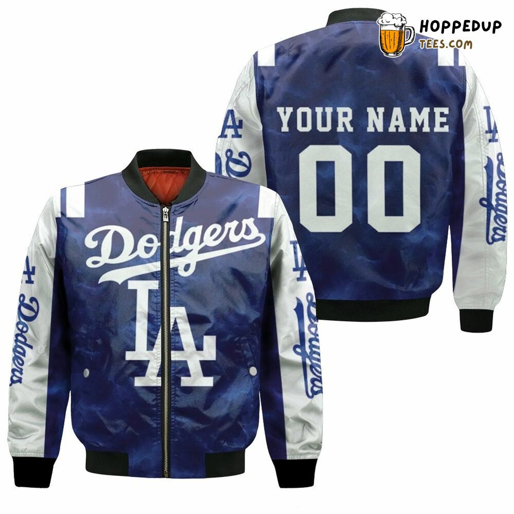 MLB Los Angeles Dodgers Unique Name Number Custom Bomber Jacket