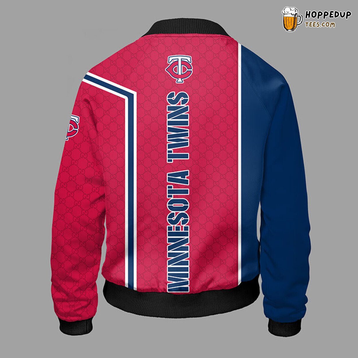 MLB Minnesota Twins Dual Blue Red Unique Bomber Jacket Design