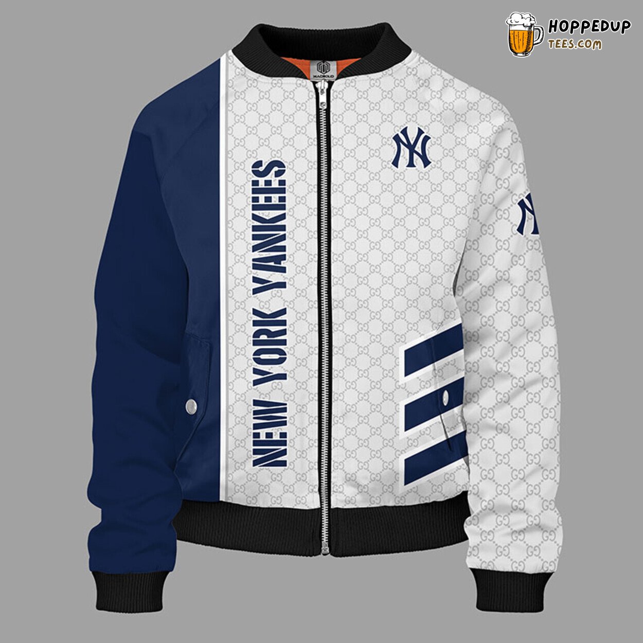 MLB New York Yankees Classic Blue Unique Bomber Jacket Design