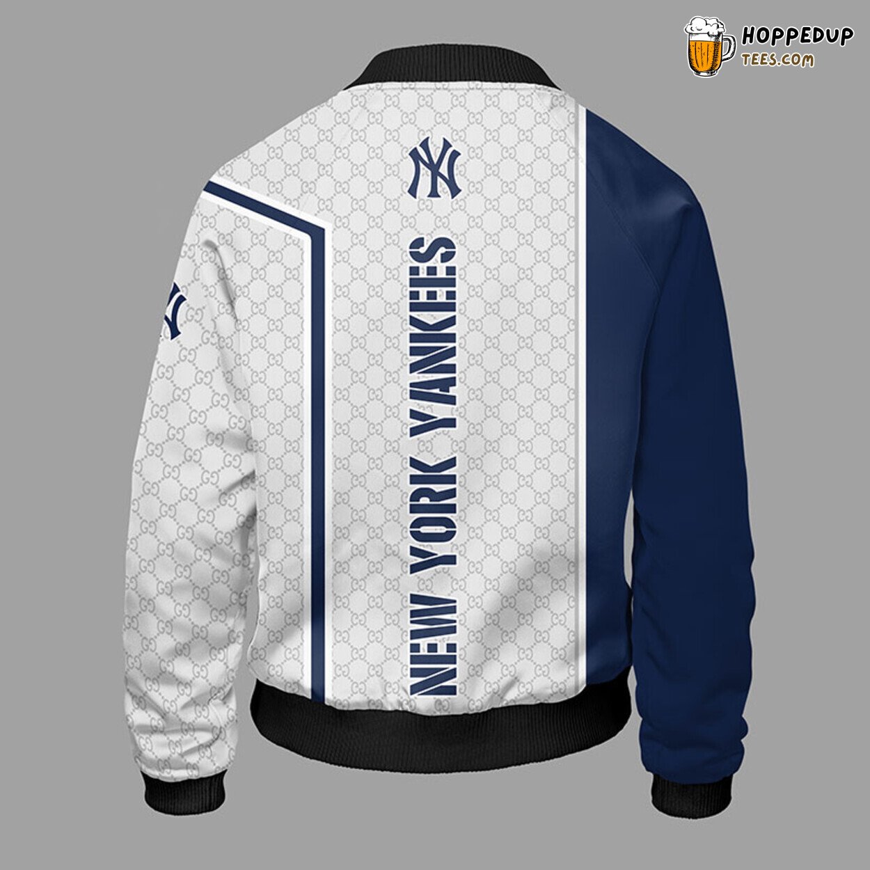 MLB New York Yankees Classic Blue Unique Bomber Jacket Design