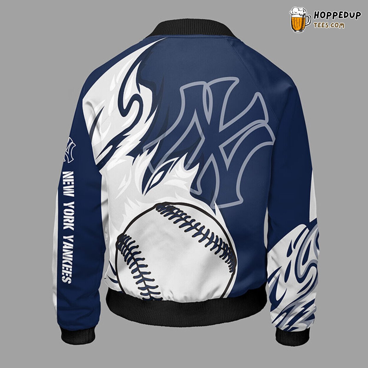 MLB New York Yankees Unisex Blue Premium Bomber Jacket Design