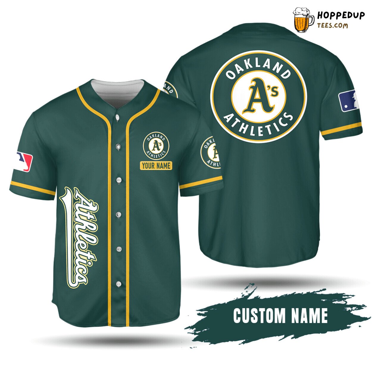 MLB Oakland Athletics Custom Name Baseball Jersey Unisex Shirt