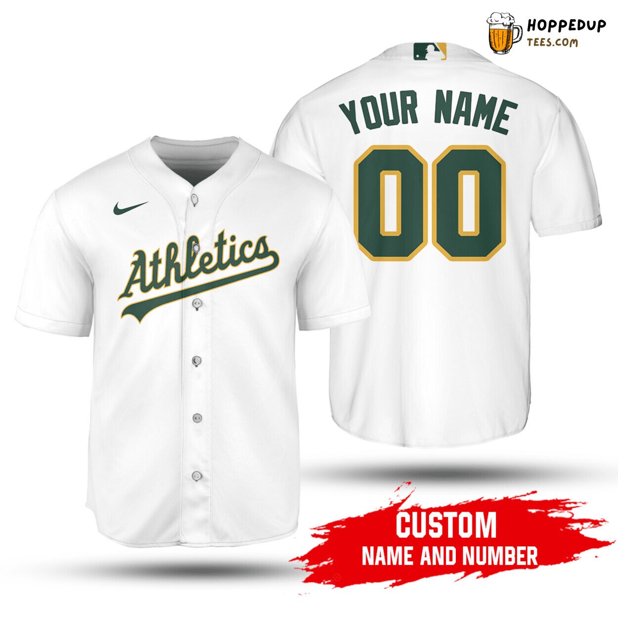 MLB Oakland Athletics Custom Name Number 2020 Home Jersey Baseball Jersey Unisex Shirt