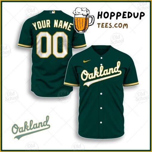 MLB Oakland Athletics Custom Name Number Alternate Jersey Baseball Jersey Unisex Shirt