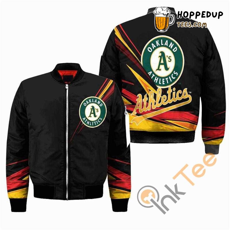 MLB Oakland Athletics Pro Edition Bomber Jacket Green & Gold