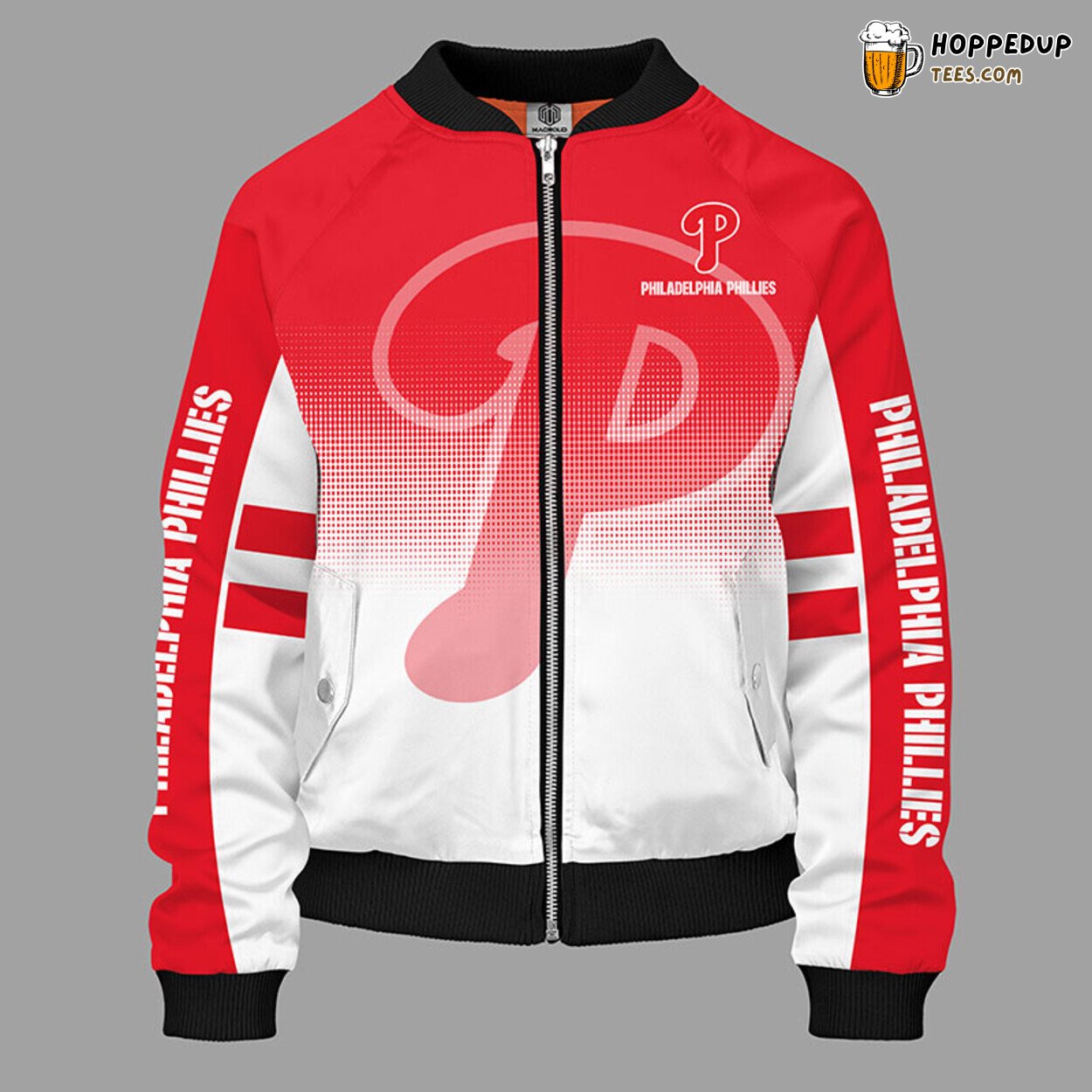 MLB Philadelphia Phillies Classic Red Premium Bomber Jacket Design