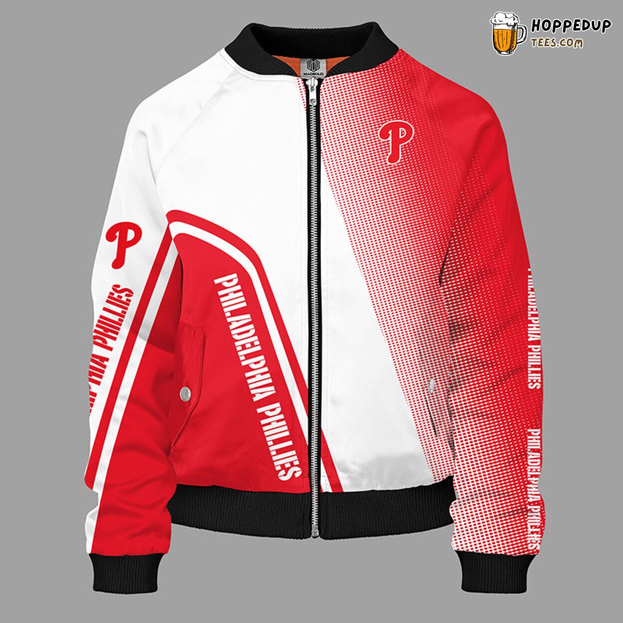 MLB Philadelphia Phillies Premium Red Unisex Bomber Jacket Design