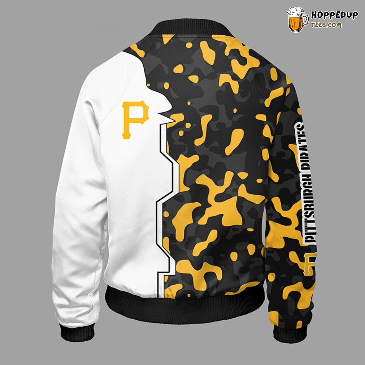 MLB Pittsburgh Pirates Camouflage Yellow Unique Bomber Jacket Design