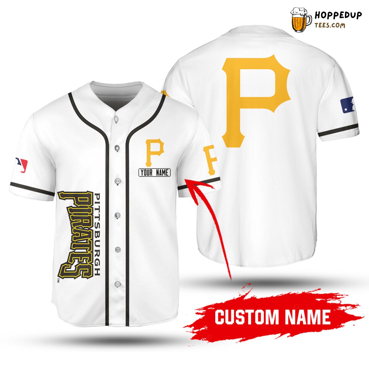 MLB Pittsburgh Pirates Custom Name Baseball Jersey Unisex Shirt