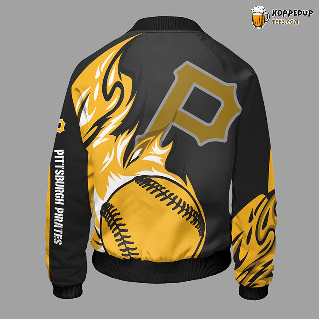 MLB Pittsburgh Pirates Premium Yellow Unisex Bomber Jacket Design