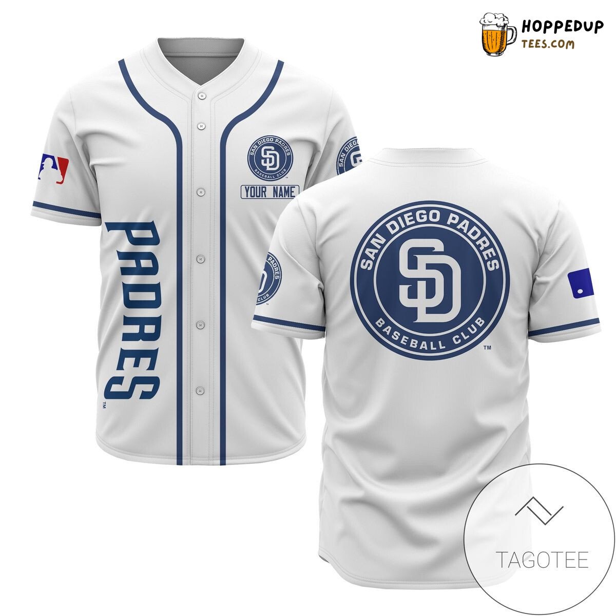 MLB San Diego Padres Custom Name Baseball Jersey Unisex Shirt